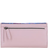 Exquisite Ashwood Leather & Harris Tweed® Cloth Twist-Lock Purse Baby/Pink: TW-11-15-bp