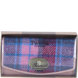 Exquisite Ashwood Leather & Harris Tweed® Cloth Twist-Lock Purse Baby/Pink: TW-11-15-bp