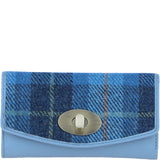 Exquisite Ashwood Leather & Harris Tweed® Cloth Twist-Lock Baby Blue: TW-11-19-bb