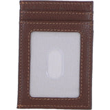 Ashwood Leather & Harris Tweed® Cloth Stylish Flat Card Holder Tan/Purple: TW-52-13-TP
