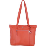 Designer Leather Shoulder Bag with Secure Zip Pocket Tango: Bray