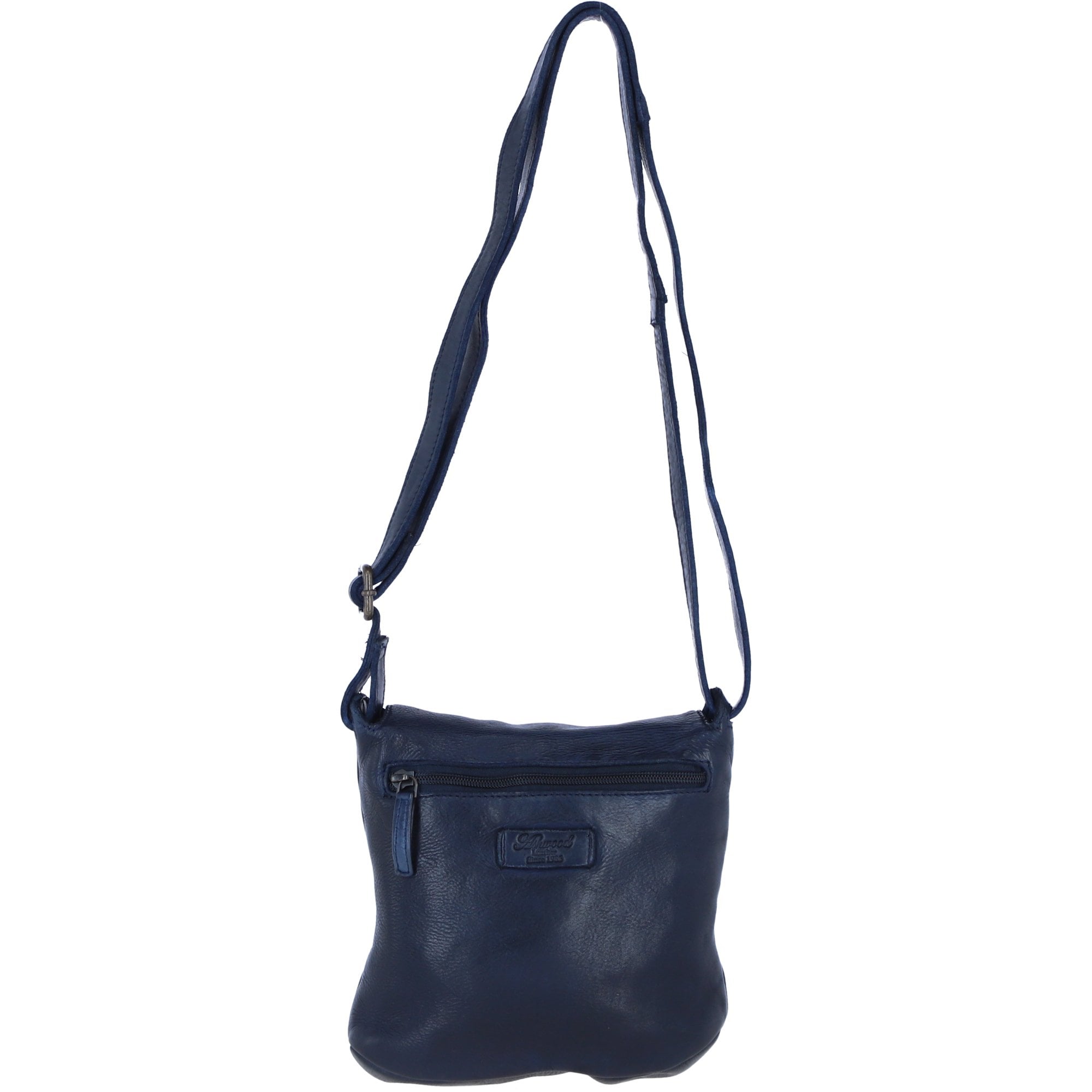 Luxury Small Leather Flight Bag Navy: D-90