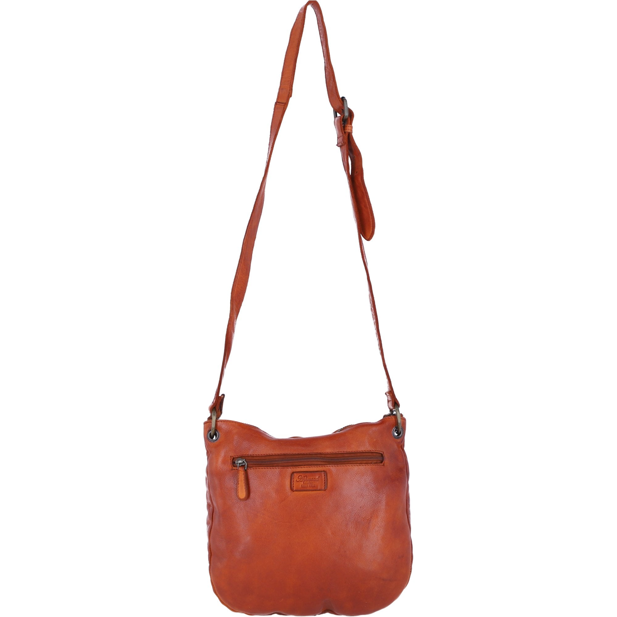 Ashwood Leather Crossbody Shoulder Bag with Stud Detail in Tan: D-53