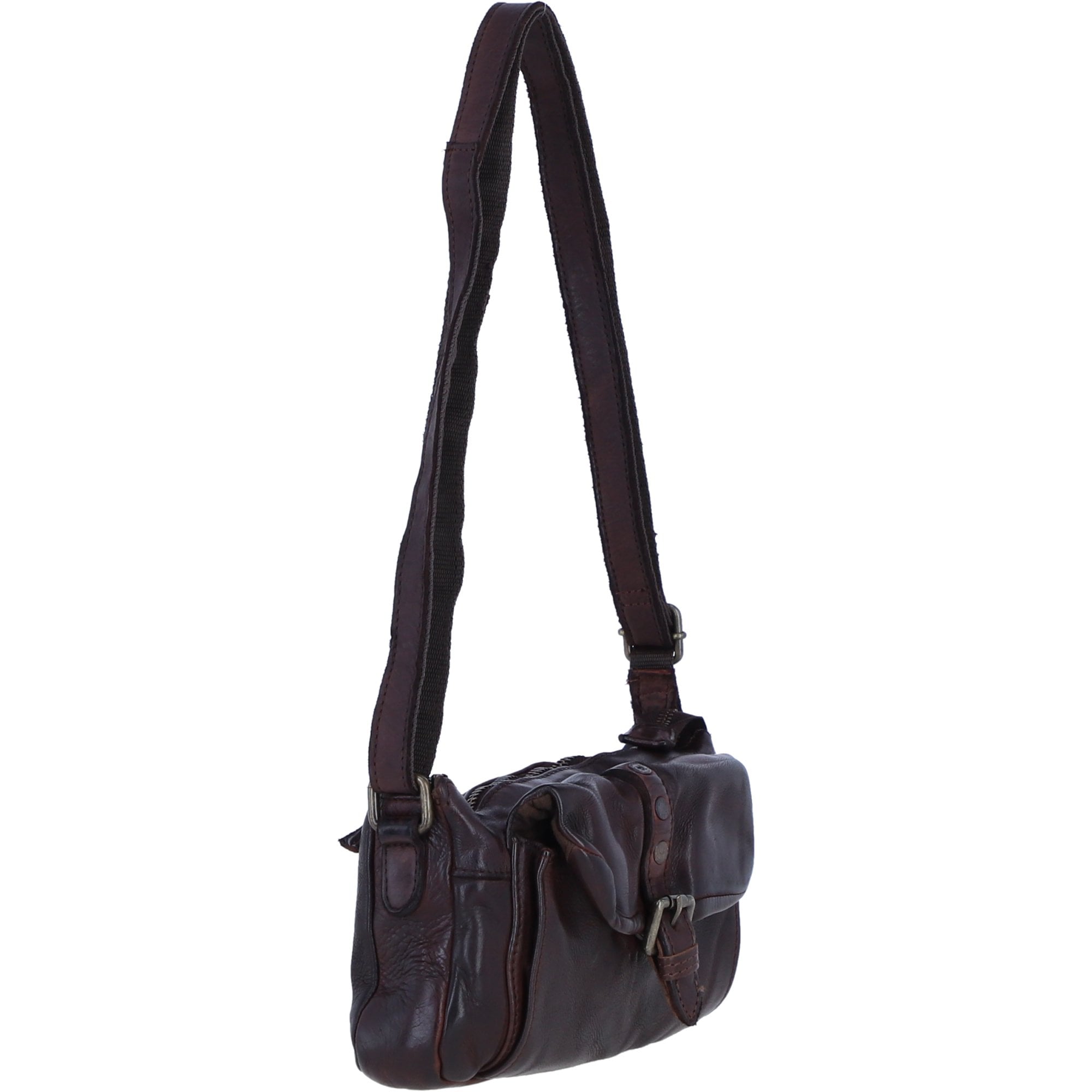 Ashwood Leather Vintage Crossbody Shoulder Bag in Brandy: D-51