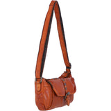 Ashwood Leather Vintage Crossbody Shoulder Bag in Tan: D-51