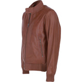 Ashwood Men's Real Light Weight Leather Regular Fit Bomber Jacket Tan: G Bomber II