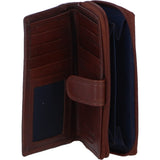 Ashwood Leather Women’s Leather Purse with Card Holders and Zip Compartment in Cognac: Ashley