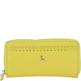 Large Leather Zip Around Note And Coin Purse Aurora: Ash-12