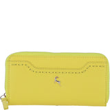 Large Leather Zip Around Note And Coin Purse Aurora: Ash-17