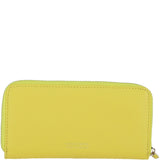 Large Leather Zip Around Note And Coin Purse Aurora: Ash-09