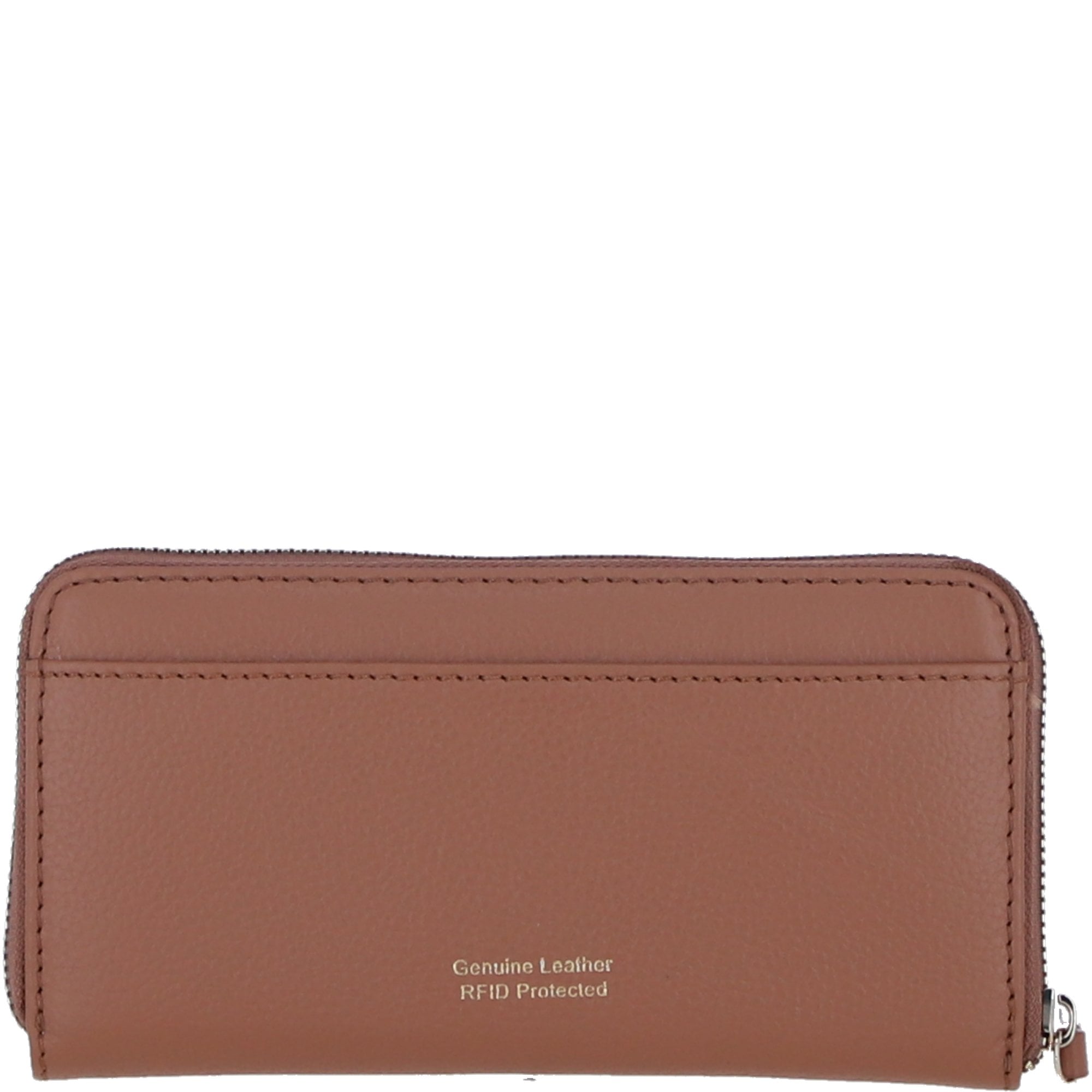 Large Leather Zip Around Note And Coin Purse Butterscotch: Ash-17
