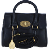 Exquisite Genuine Leather Small Shoulder X HandBag for Women in Black: L-37