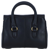 Exquisite Genuine Leather Small Shoulder X HandBag for Women in Black: L-37
