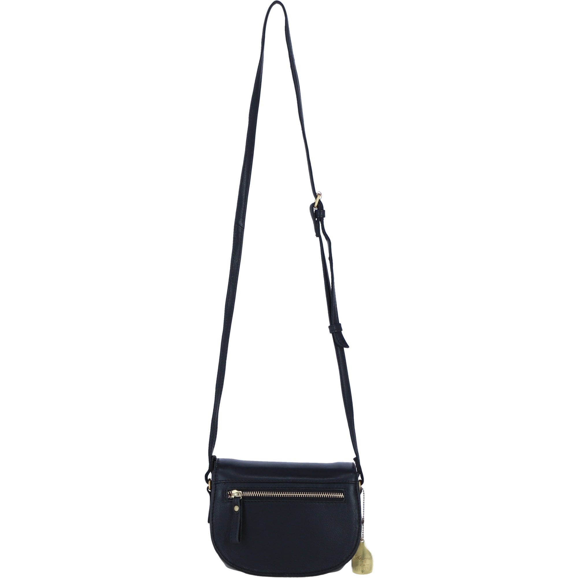Ashwood Leather Small Crossbody Bag for Women in Black: L-32