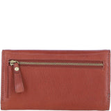 Exquisite Genuine Leather Large Purse with Twist Lock in Tan: L-31