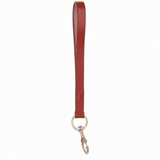 Genuine Leather Short Traffic Lead with Gold Trigger Clasp in Tan: K9-L11