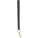 Genuine Leather Short Traffic Lead with Solid Brass Trigger Clasp in Brown – K9-L11