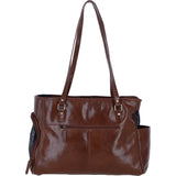 Ashwood Leather Pet Carrier Tote Bag with Mesh Panels in Tan: K9-T02