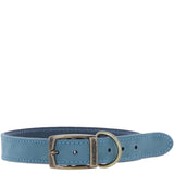 Ashwood Leather Exquisite Dog Collar in Blue: k9-c07