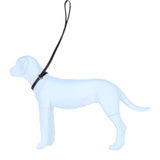Genuine Leather Slip Lead for Dogs (2-in-1 Dog Leash & Collar) with Gold Metal Ring in Brown: K9-L16