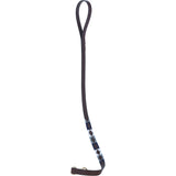 Ashwood Leather Handmade Patchwork Dog Lead in Brn/navy/grey/white: k9-L06