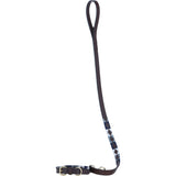 Ashwood Leather Handmade Patchwork Dog Lead in Brn/navy/grey/white: k9-L06