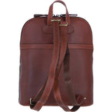 Exquisite Ashwood Leather & Harris Tweed® Cloth Backpack Tan/Purple: TW-25-13-TP