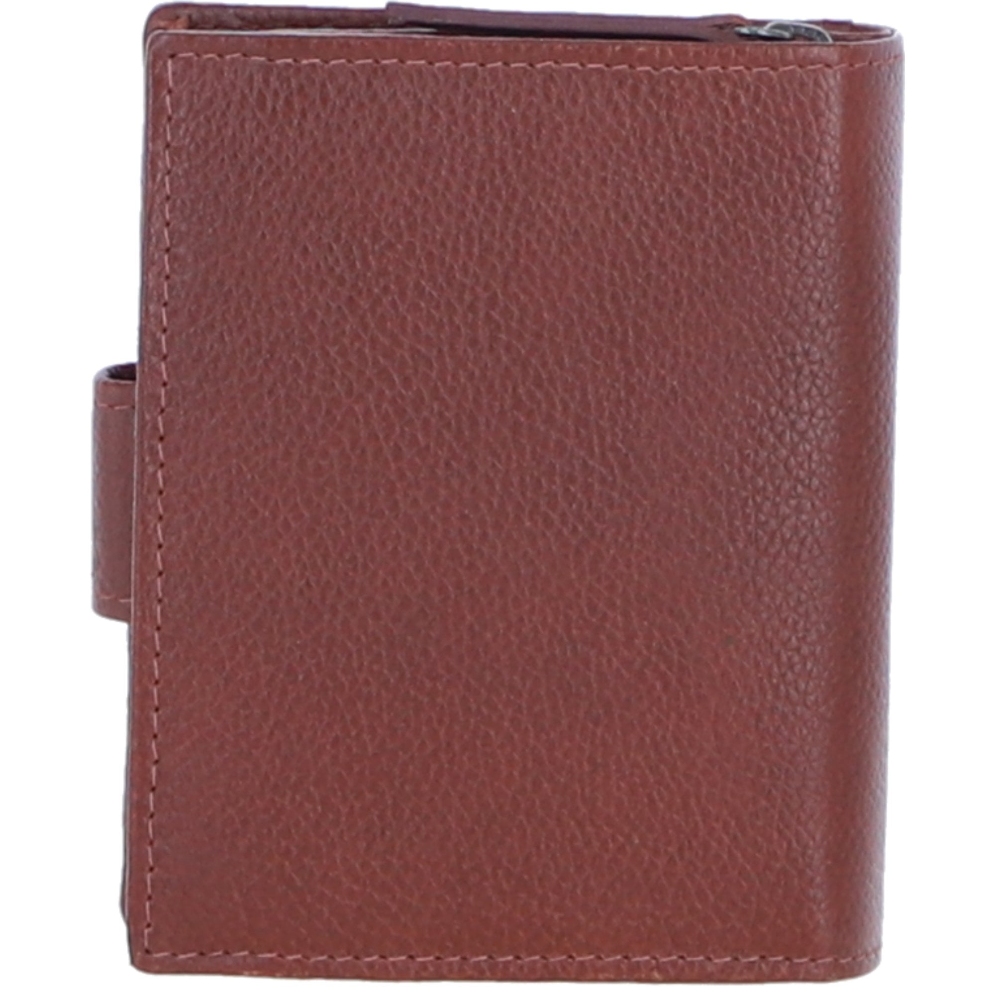 Ashwood Leather & Harris Tweed® Cloth Three compartment wallet Tan/Purple: TW-12-13-TP