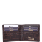 Ashwood Leather Croc Embossed Wallet & Card Holder Gift Set in Cherry: 30933