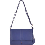 Medium Leather Shoulder Bag Twilight Blue: 62551