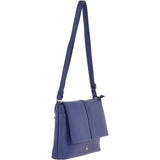 Medium Leather Shoulder Bag Twilight Blue: 62551