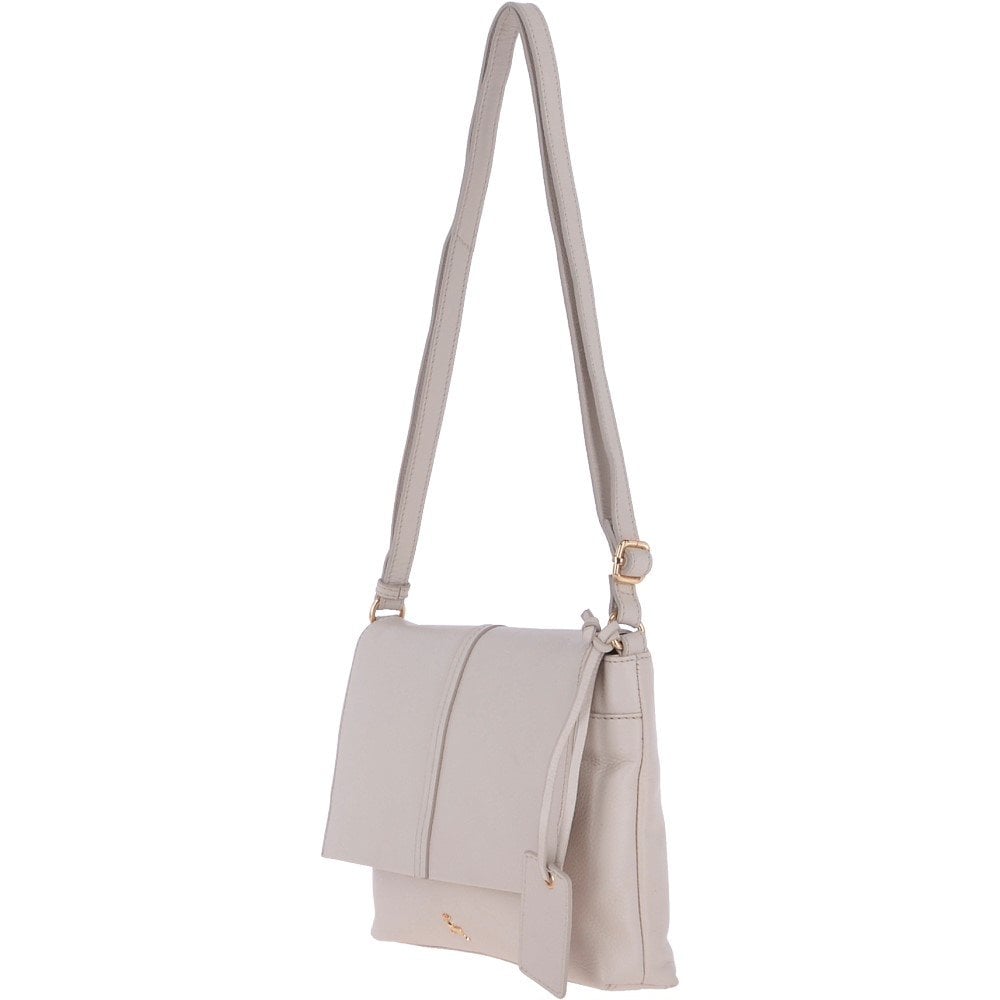 Medium Leather Shoulder Bag Bone: 62551