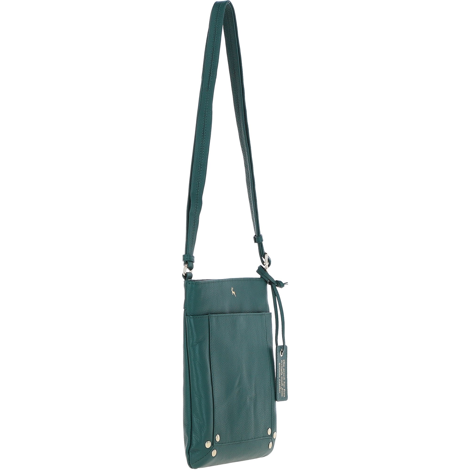 'XSpirit' Leather Crossbody Bag Green: 63033/CB4
