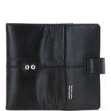 14 Card RFID Protected Large Leather Purse Black: S1
