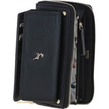 14 Card RFID Protected XL Leather Purse Black: S2