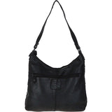 Ashwood Vintage Woven Leather Shoulder Bag Black: D-77