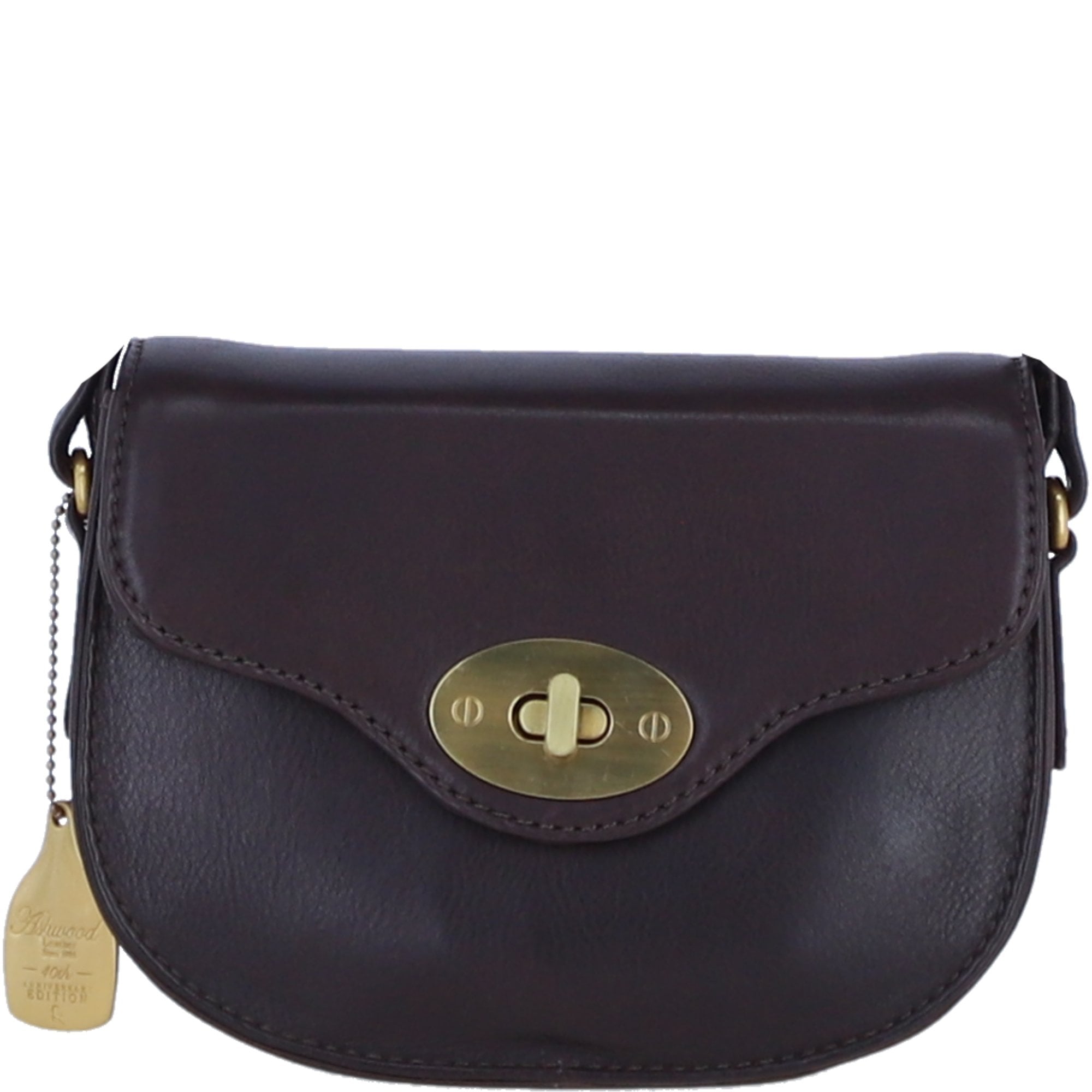 Ashwood Leather Small Crossbody Bag for Women in Brown: L-32