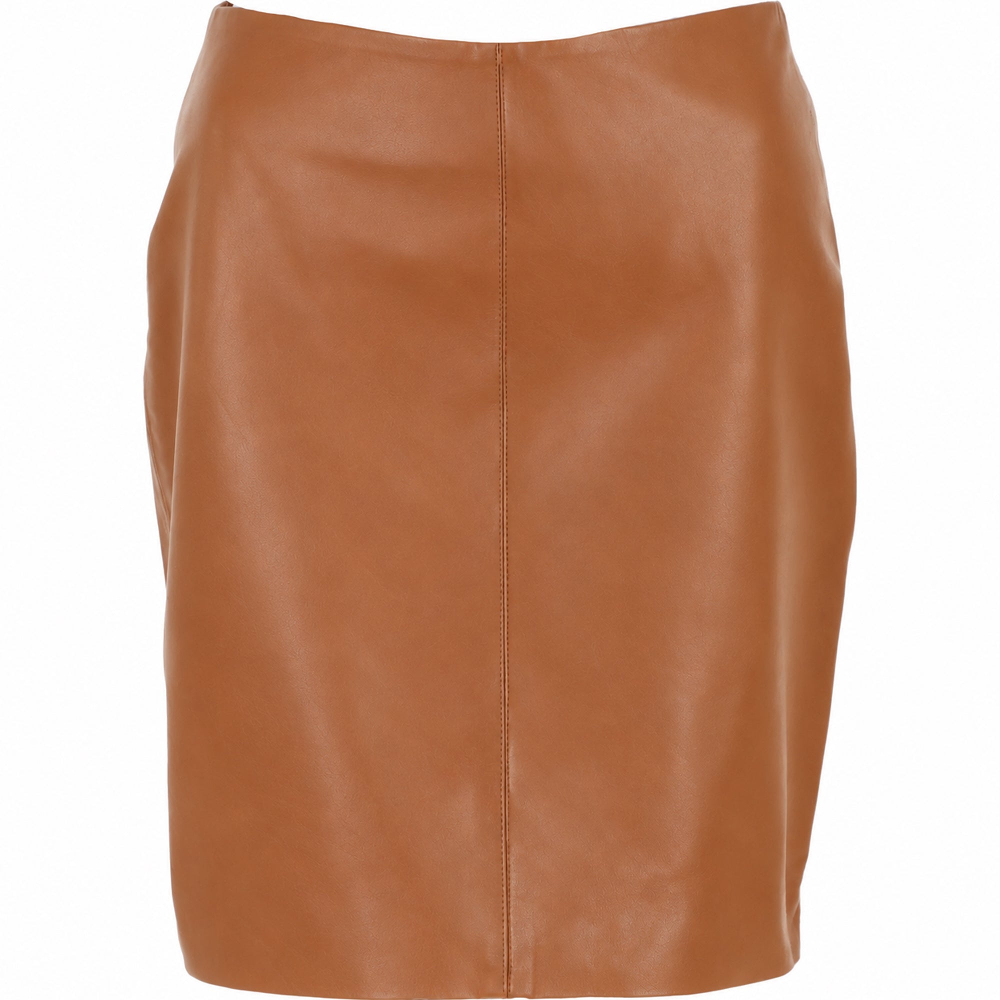 Stylish Leather Pencil Skirt Tan: Skirt 18