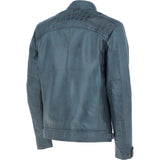 Leather Biker Jacket Grey: 2101