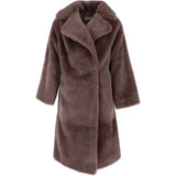 Long Skeepskin Overcoat Coco Brown: 30252