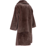 Long Skeepskin Overcoat Coco Brown: 30252