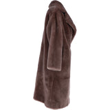 Long Skeepskin Overcoat Coco Brown: 30252