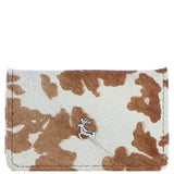 Ashwood Leather Small Hair-On Leather RFID Purse Black American Cow: 31596