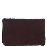 Ashwood Leather Small Hair-On Leather RFID Purse Black Cherry Lacquer: 31596