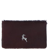 Ashwood Leather Small Hair-On Leather RFID Purse Black Cherry Lacquer: 31596