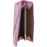 Ashwood Leather Ladies Purse with 8 Card Holder Slots and Zip Pocket in Mulberry: 32386