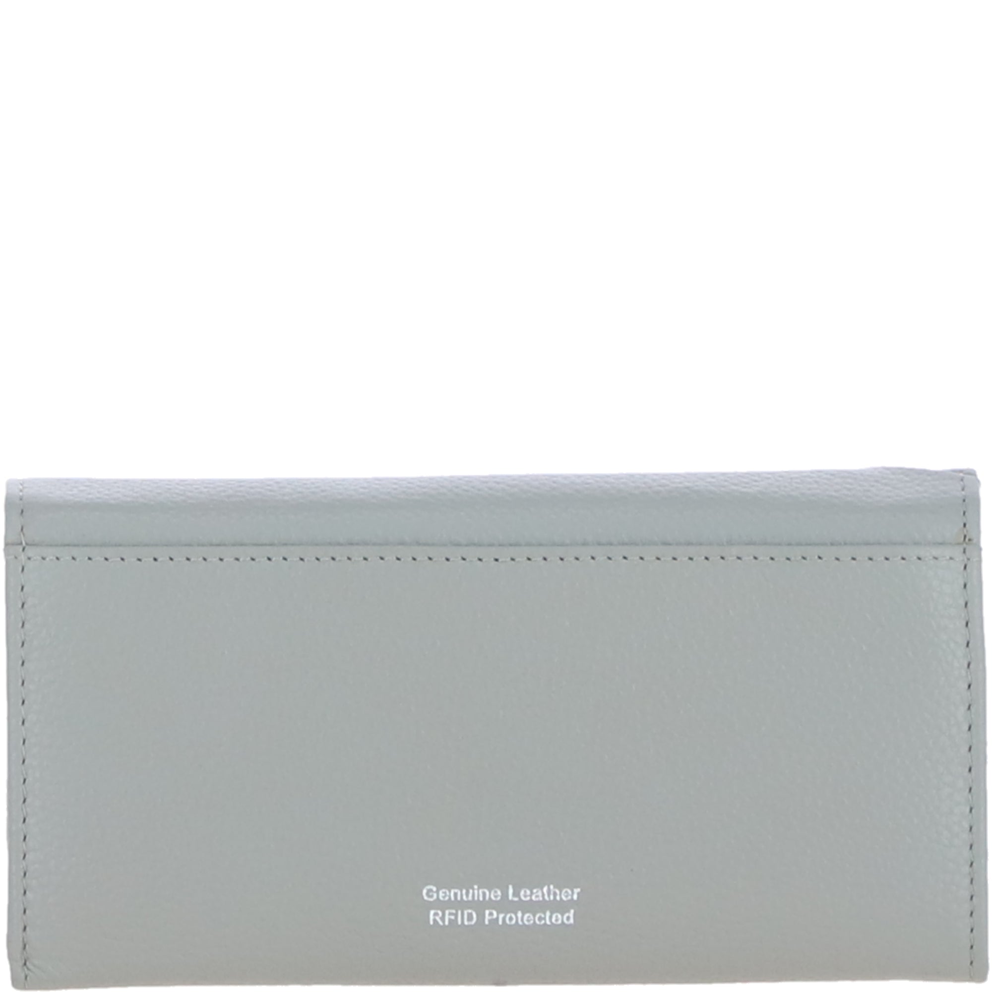 Ashwood Leather Ladies Purse with 8 Card Holder Slots and Zip Pocket in Sage: 32386