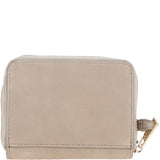 Brampton Genuine Suede Leather Zip-Around Wristlet Purse in Mink: 32554