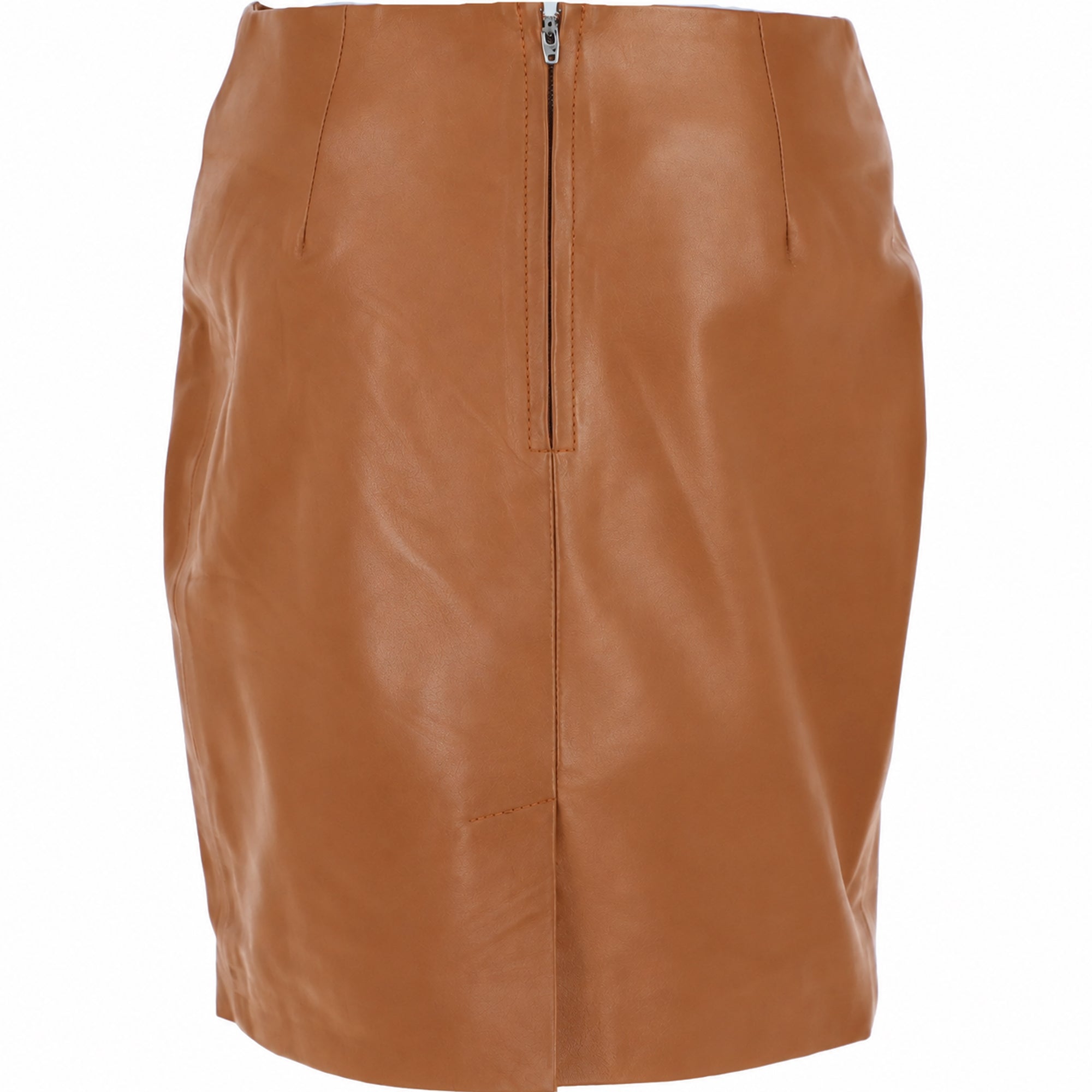 Stylish Leather Pencil Skirt Tan: Skirt 18