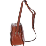 Womens Medium Italian Leather Shoulder Bag Brown: 40734 01 14 NH